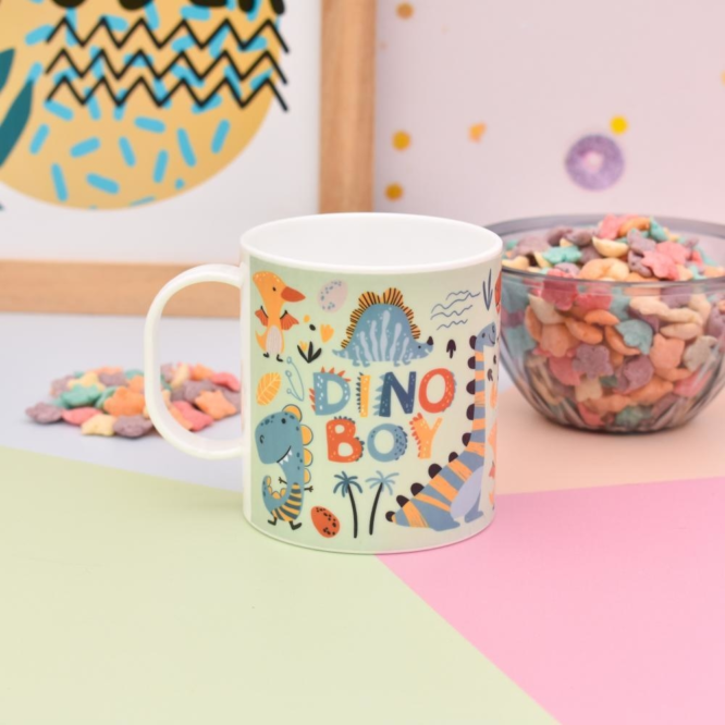 TAZA DE MELAMINA INFANTIL (DINO)