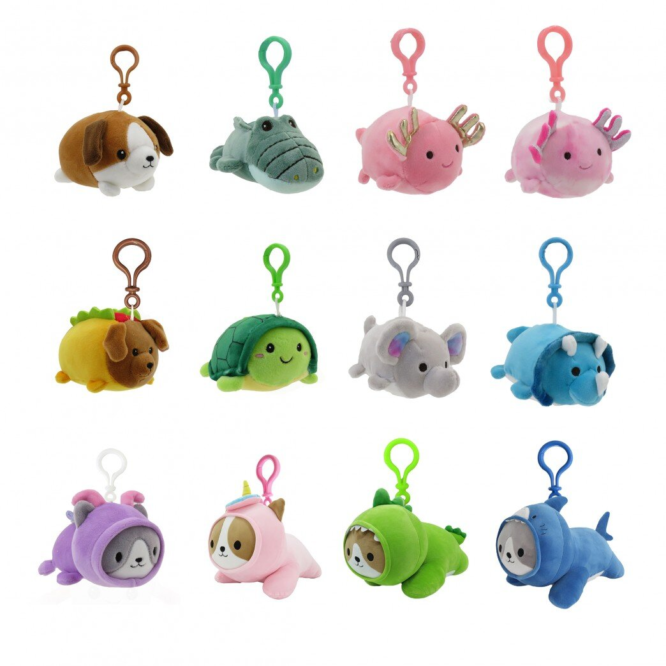 Peluche 3.5" Animales Llavero