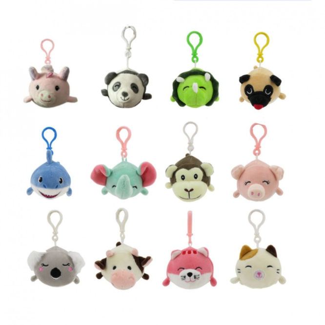 Peluche 3.5" Animales Llavero