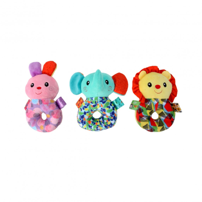 Peluche 6" Sonajero Con Argolla