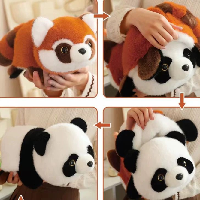 Peluche 35Cm Panda Reversible