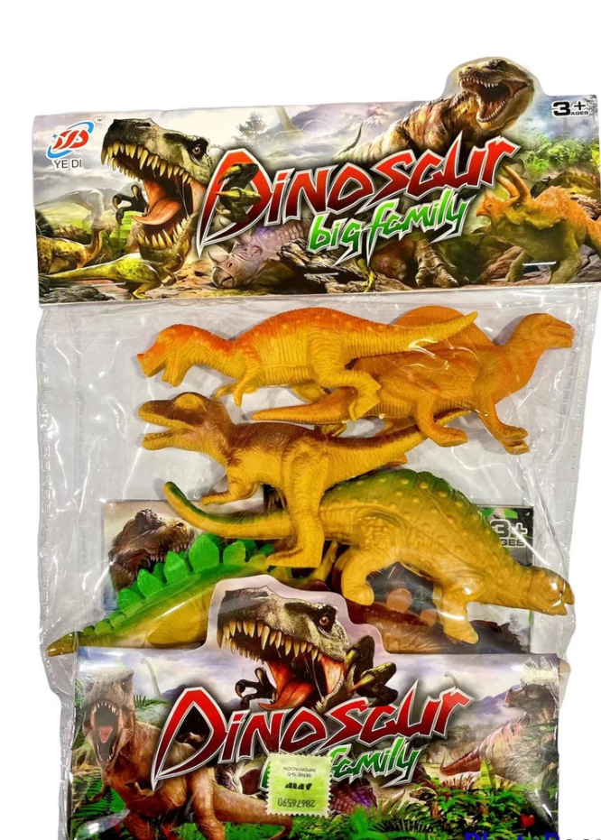 Animales En Bolsa Chicos Dinosaurio X6