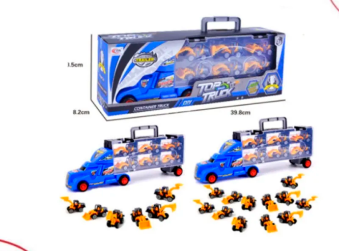Camion Mediano Con Autitos (Tractores)