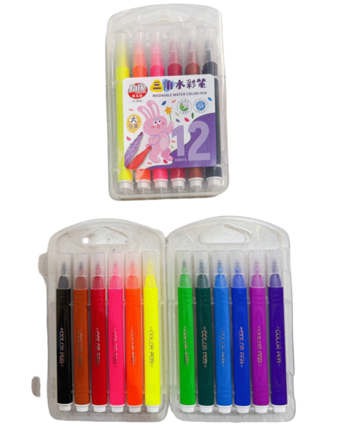 Fibras X12 Estuche Plastico (Lavables)